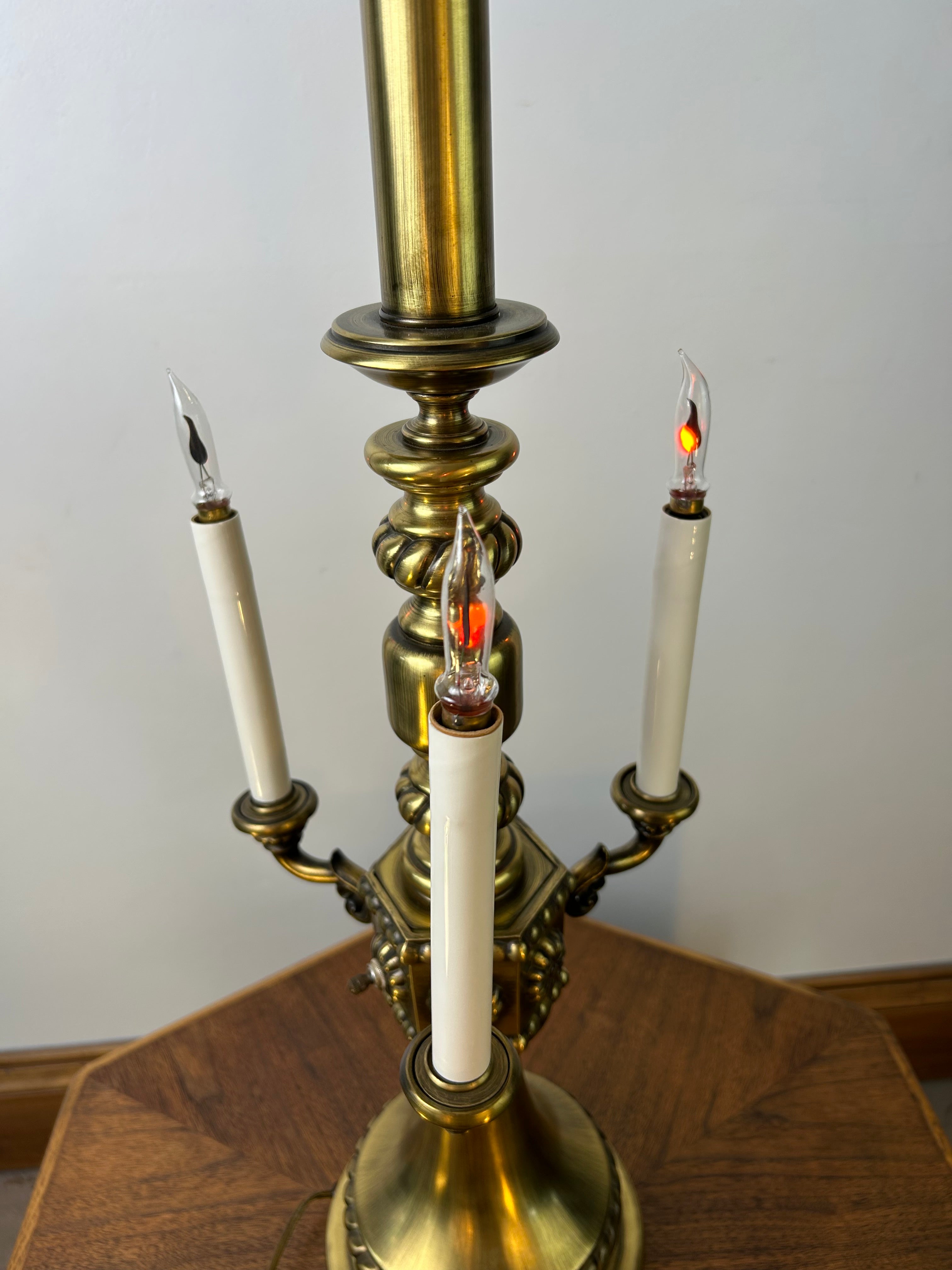 Table Lamp, Torchiere  and Candlabra, Brass, Vintage, sku: 032927