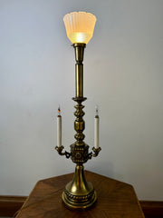 Table Lamp, Torchiere  and Candlabra, Brass, Vintage, sku: 032927