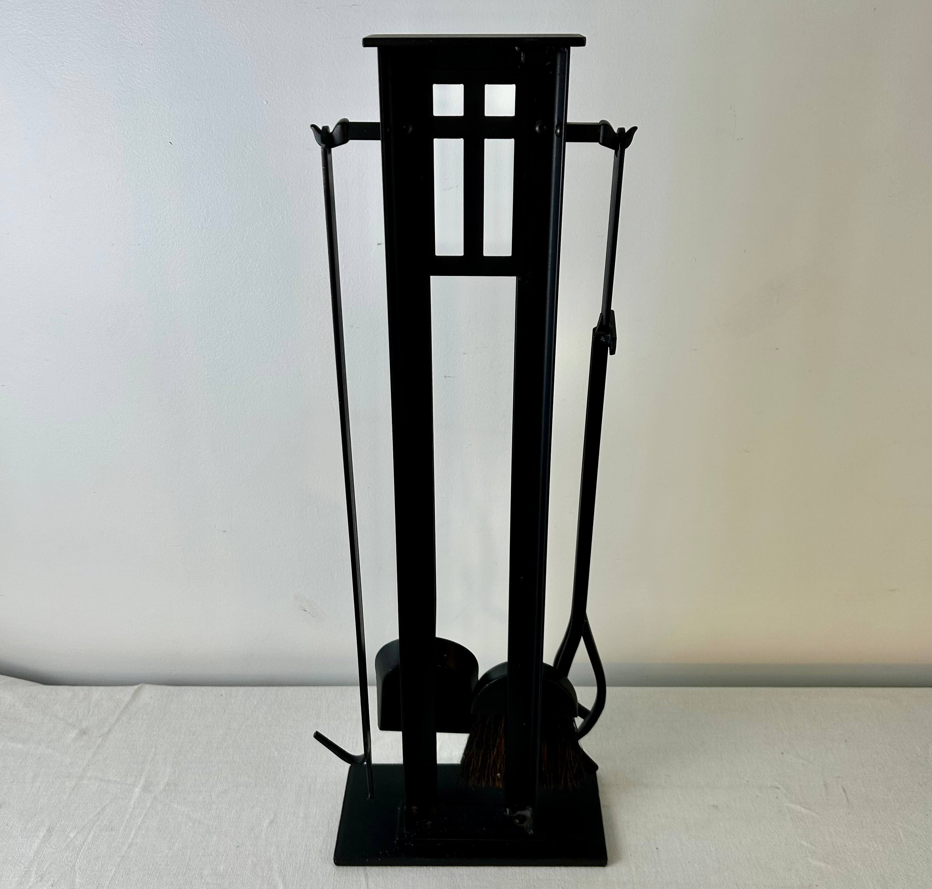 Arts and Crafts Style Fireplace Tool Set, Black, sku: 032932