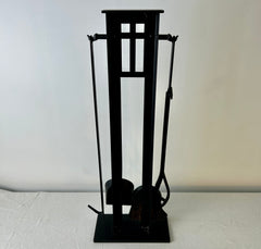 Arts and Crafts Style Fireplace Tool Set, Black, sku: 032932