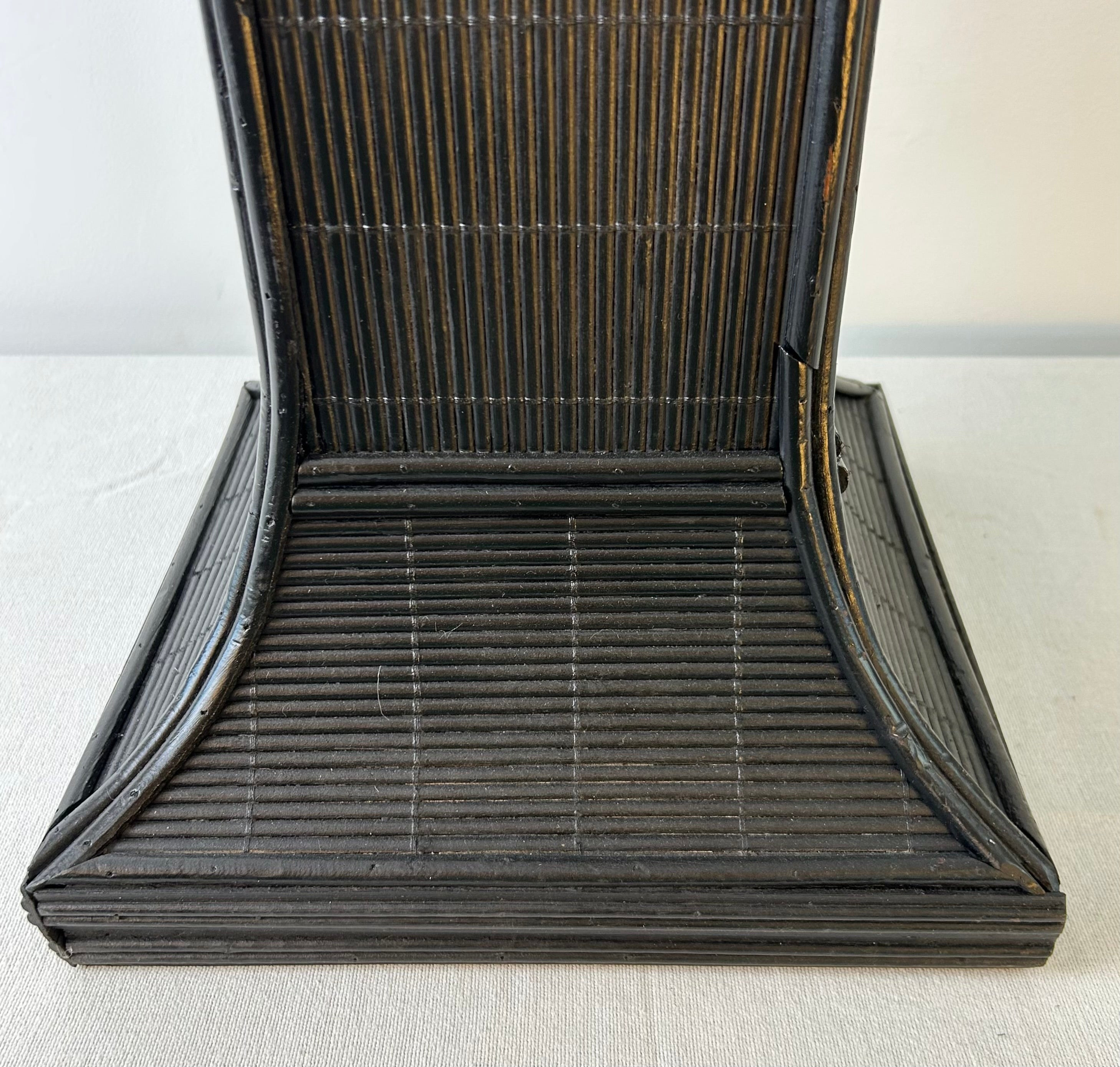 Vintage Bamboo Fern Stand, Black, sku: 032931