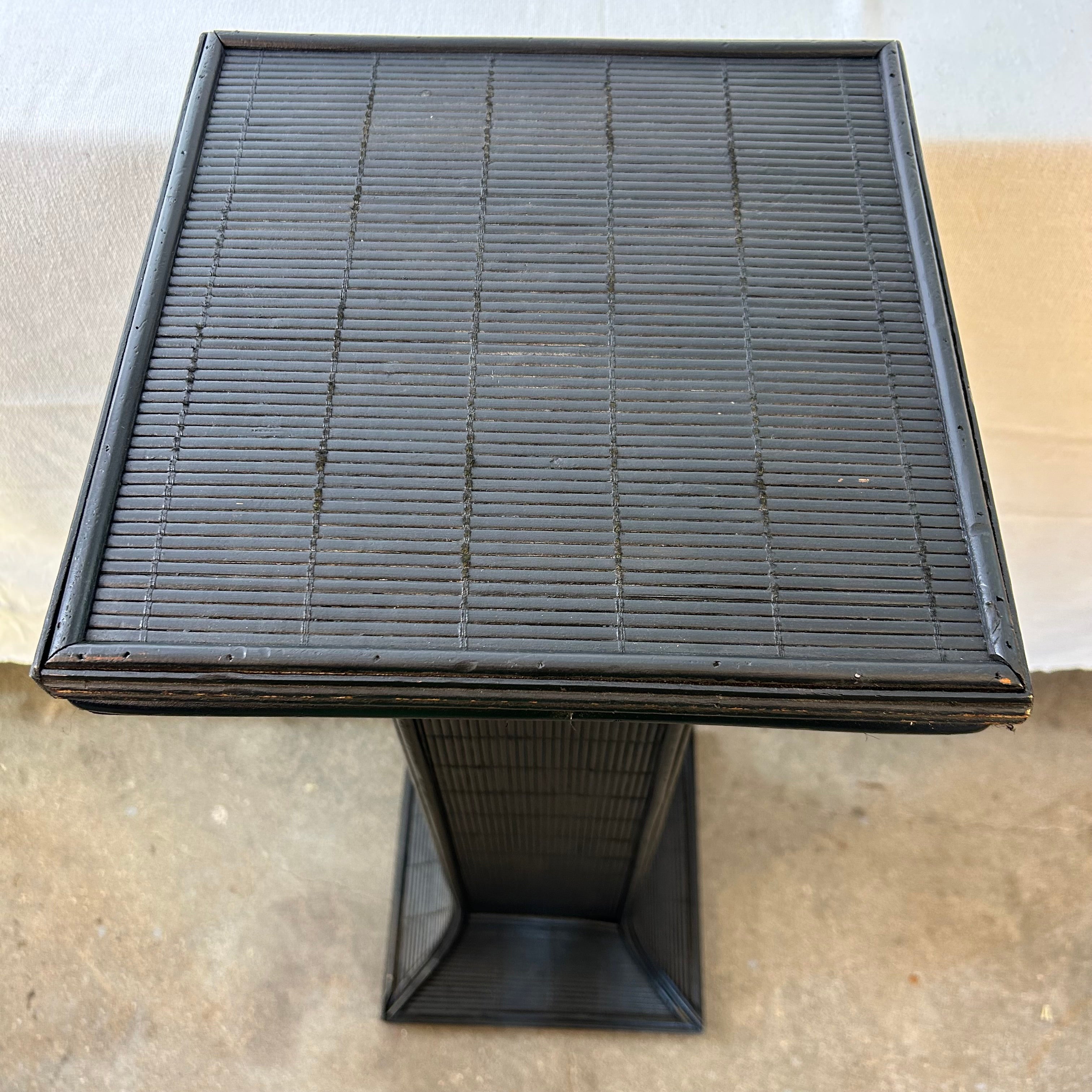 Vintage Bamboo Fern Stand, Black, sku: 032931