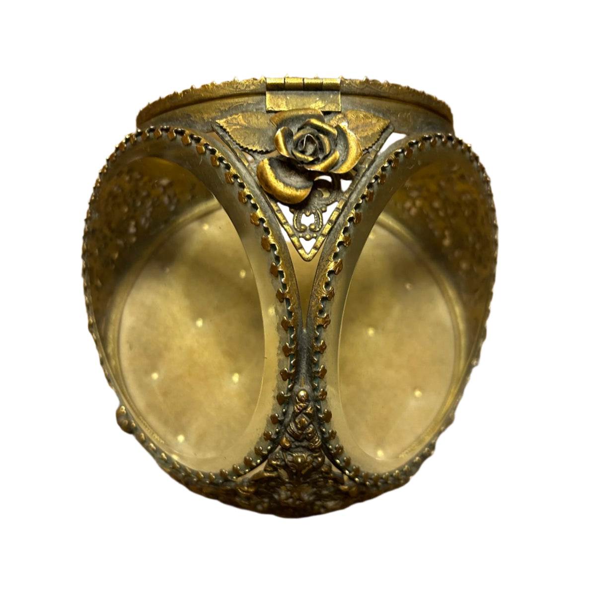 Vintage Ormolu Jewelry Casket Box, skuL 032938