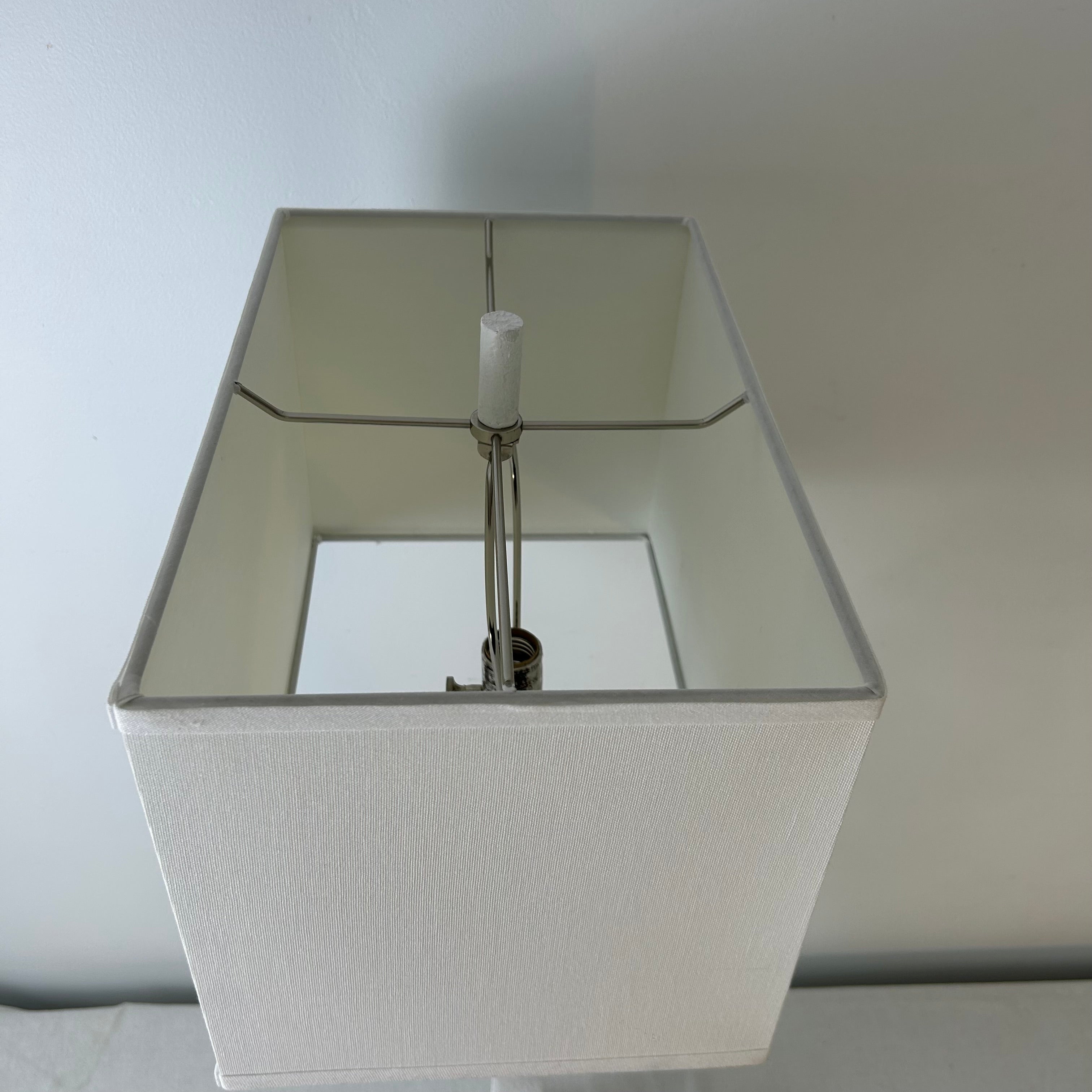 Jamie Young Five Loop Plaster Finish Table Lamp with Linen Shade, sku: 032939