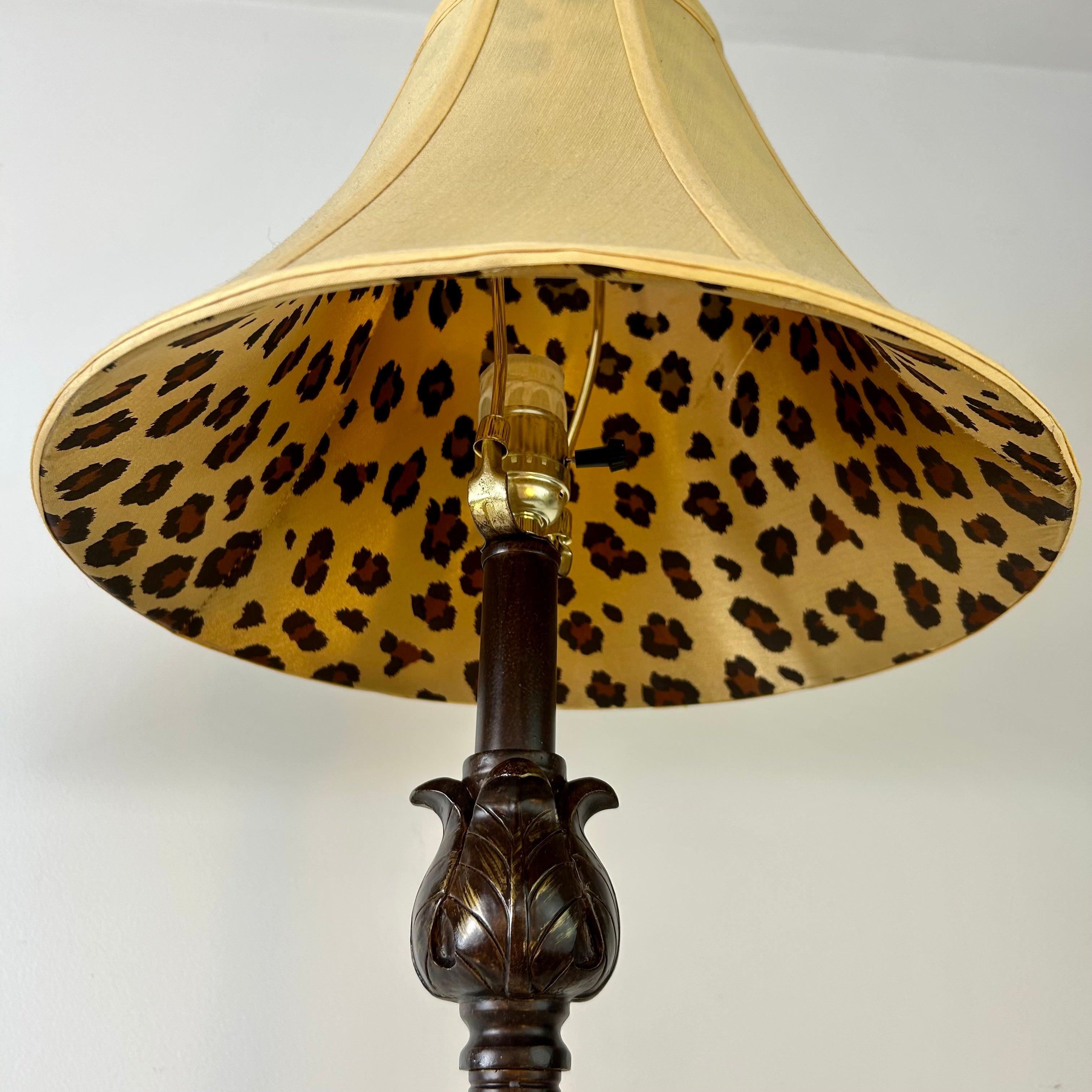 Pair of Buffet Lamps Resin and Metal Base with Fabric Bell Shades, sku: 032941