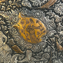 Oval Copper Base Wall Decor with Hammered Detail