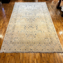 Large Area Rug, Iranian, 100% Wool, Beige, Cream, Blue, Sku: 033555