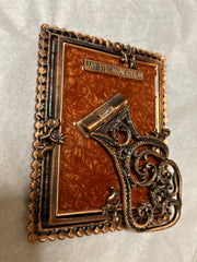 Jay Strongwater Picture Frame, Copper Frame, Stone, Crystal Elements, Sku: 033160