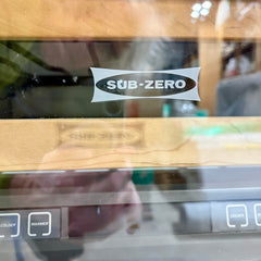 Sub Zero Wine Fridge, Blond Wood Face, Sku: 033186