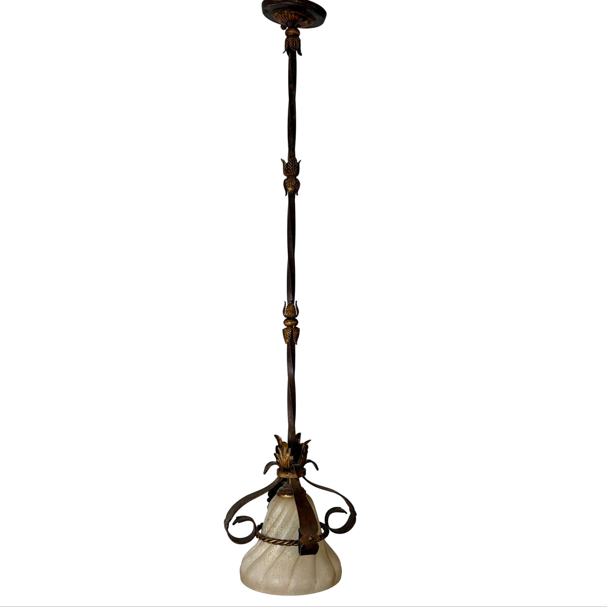 Fine Art Lamps Pendent Light, Ornate, Frosted Shade, Sku: 033292