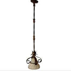 Fine Art Lamps Pendent Light, Ornate, Frosted Shade, Sku: 033292