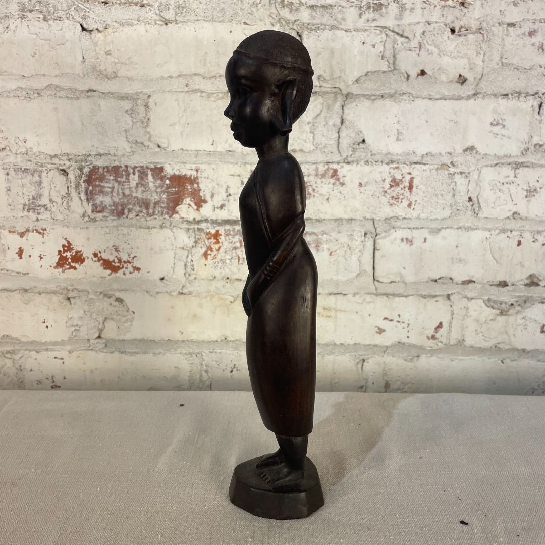 Vintage 60's Besmo Kenya Tribe Sculptures in Ebony, Various