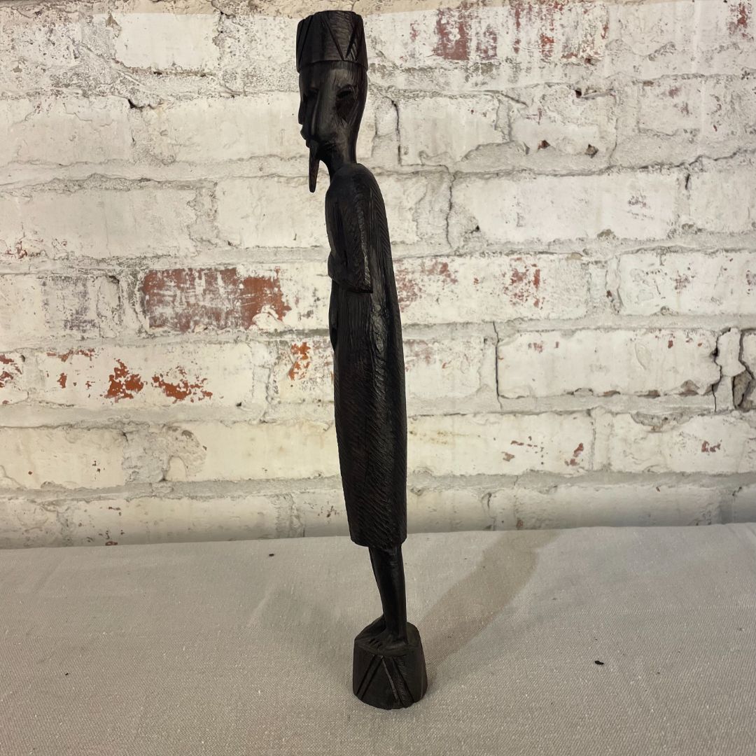Vintage 60's Besmo Kenya Tribe Sculptures in Ebony, Various