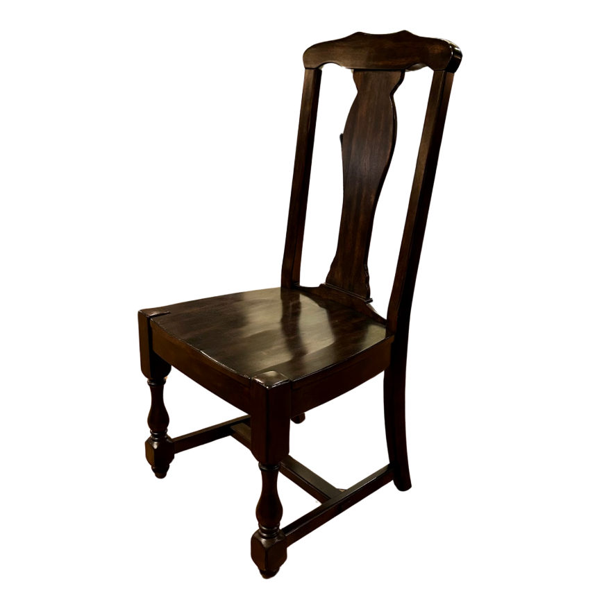 Pottery Barn Trestle Table Dining Set, Ten Chairs, Dark Brown, Solid Wood