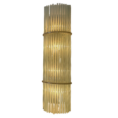 Gaetano Sciolari Italian Mid-Century Modern Glass Rod Sconces, Sku: 033070