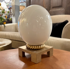 Ostrich Egg on Display Stand, Sku: 033175