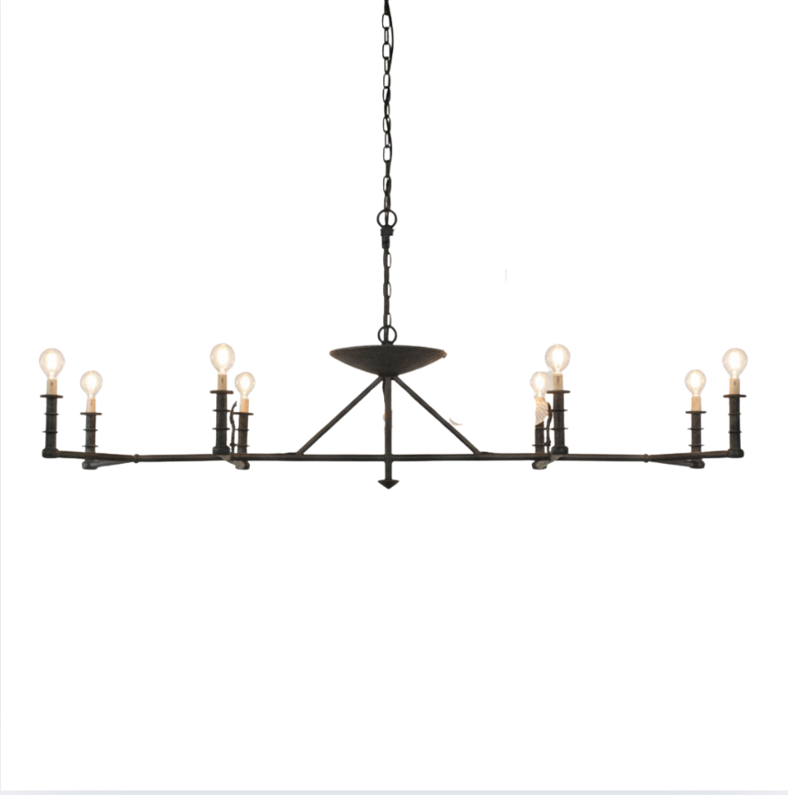 Tom Corbin, Lighting Artist, Bronze Chandelier, Extra Large, Ten Light, Sku: 033395