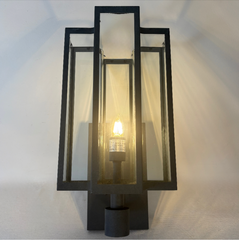 Elk Lighting, Exterior Wall Sconce, Quad-Glass Design, Gunmetal Finish, Sku: 033541