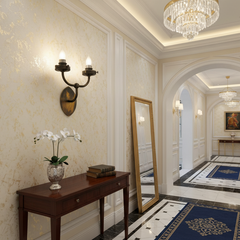 Great British Lighting Company Double Arm Wall Sconce Mottled Lacquered Brass Finish, Sku 033485