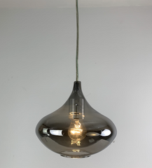 Nuevo Pendant Light, Smoked Glass, Teardrop Shaped, Sku: 22006