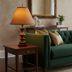 Robert Abbey Vintage Table Lamp w/ Mottled Finish, Sku 033749