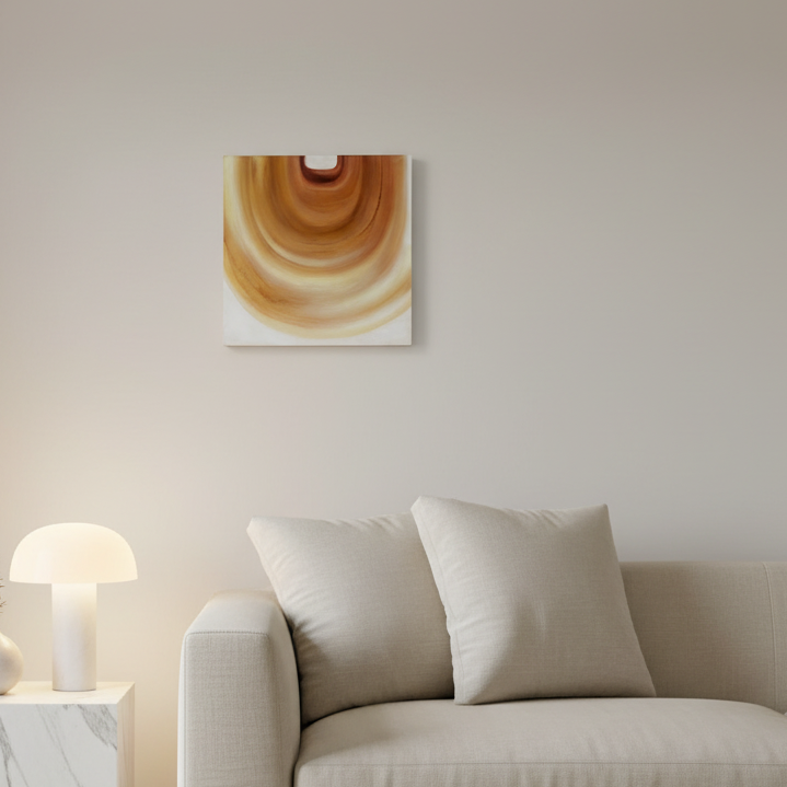 Original Painting "Aura" by Sunny Gibbons, Mixed Media on Wood Panel 2026, Signed, Sku 03380