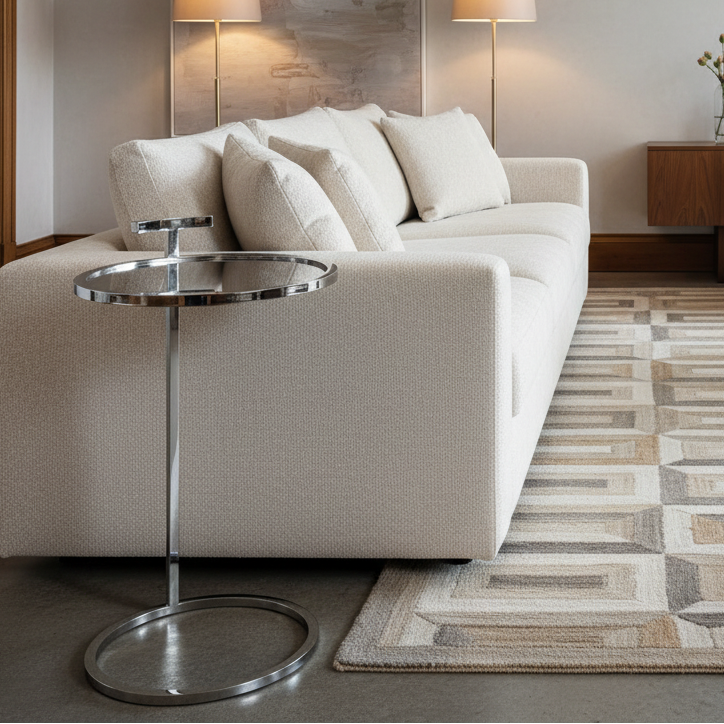 Restoration Hardware Stainless Steel Martini Side Table, Sku 033816