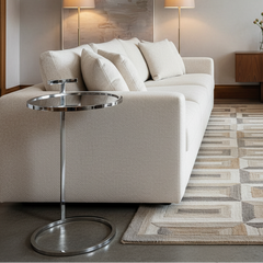 Restoration Hardware Stainless Steel Martini Side Table, Sku 033816