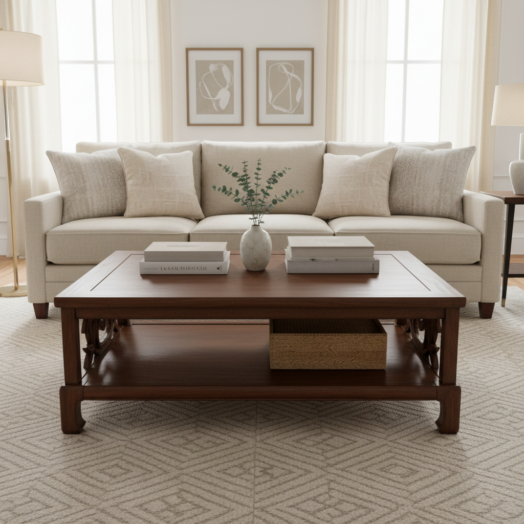 Imperial Brand Asian Style Coffee Table Solid Mahogany, Sku 033915