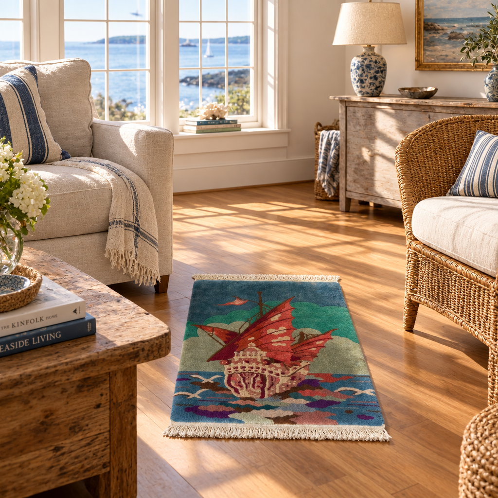 Merchant Ship Rug or Wall Hanging, Sku 034033