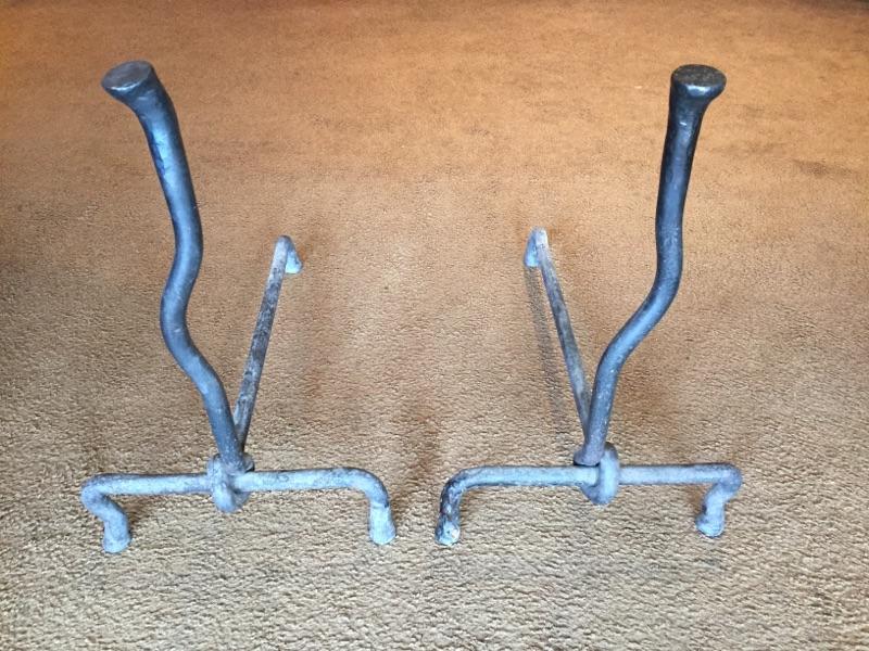 hand forged andirons