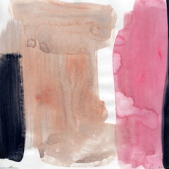 Sunny Gibbons "Bubblegum" Watercolor on Paper, Original Work, Framed, Sku: 033394